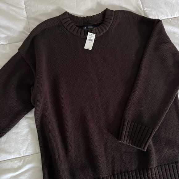 GAP COTTON BROWN SWEATER - Picture 1 of 5